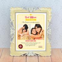 Best Mom In The World Personalized Certificate