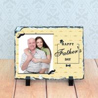 Happy Fathers Day Personalized Photo Rock