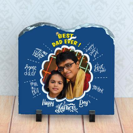 Best Dad Ever Personalized Rock