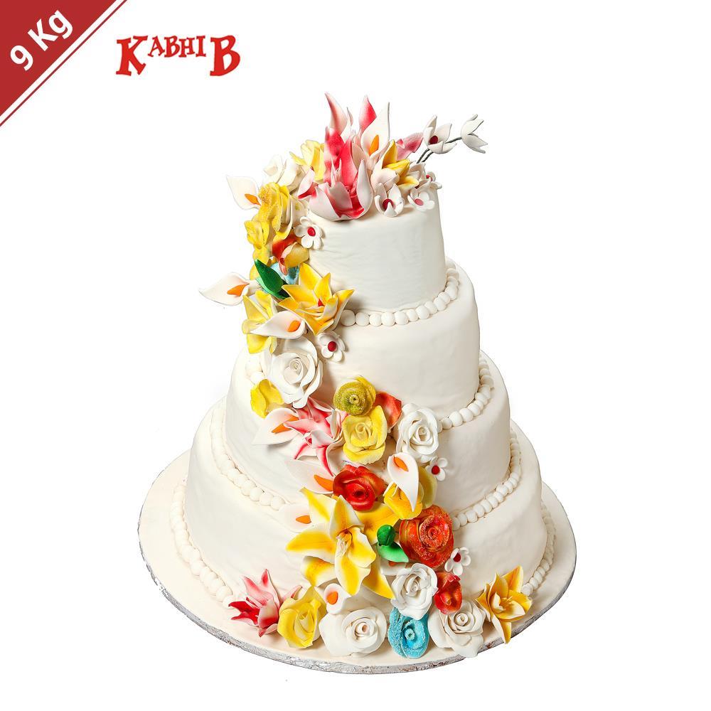 Kabhi B Flower Power Cake 9 Kg Kabhi B A'bad