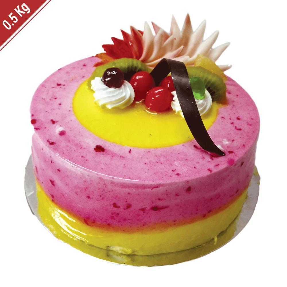 Buy/Send Delicious Pineapple Cake- 1 Kg Eggless Online- FNP