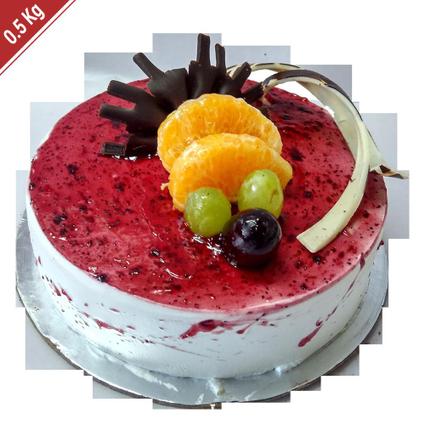 Kabhi B Round Designer Cake 0.5 Kg