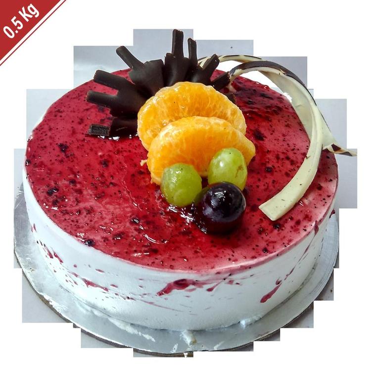 Kabhi B Round Designer Cake 0.5 Kg