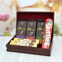 Bournville, Ferrero Rocher, Skittles in Box