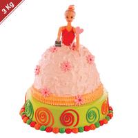 The French Loaf Pink Doll Cake 3 Kg