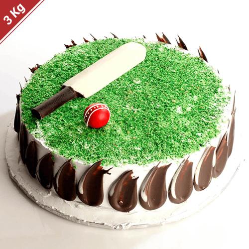 French Loaf Cricket Ground Cake 3 Kg