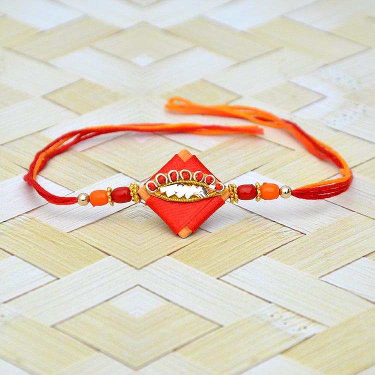 Designer Beads with Mouli Rakhi