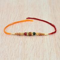 Single Rudraksh with Red and Yellow Thread
