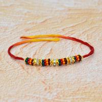 Colorful Beads and Stones Rakhi