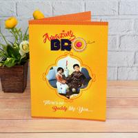 Amazing Bro Personalized Greeting Card