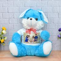 Blue Rabbit Personalized Teddy
