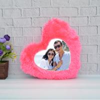 Pink Heart Shape Personalized Pillow