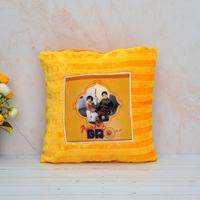 Square Yellow Pillow for Brothers
