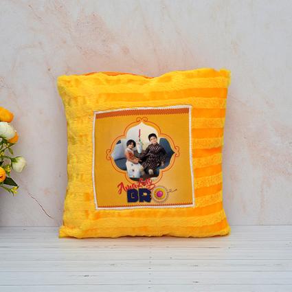 Square Yellow Pillow for Brothers