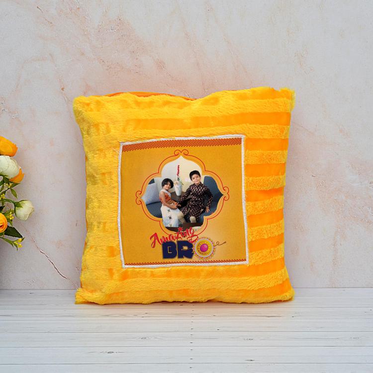 Square Yellow Pillow for Brothers