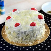 White Forest Cake - 1/2 Kg