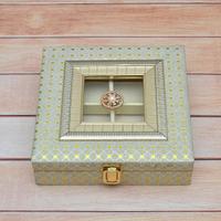 Square Silver & Golden Designer Box