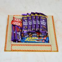 Chocolate Thali - Perk & Dairy Milk in a Thali