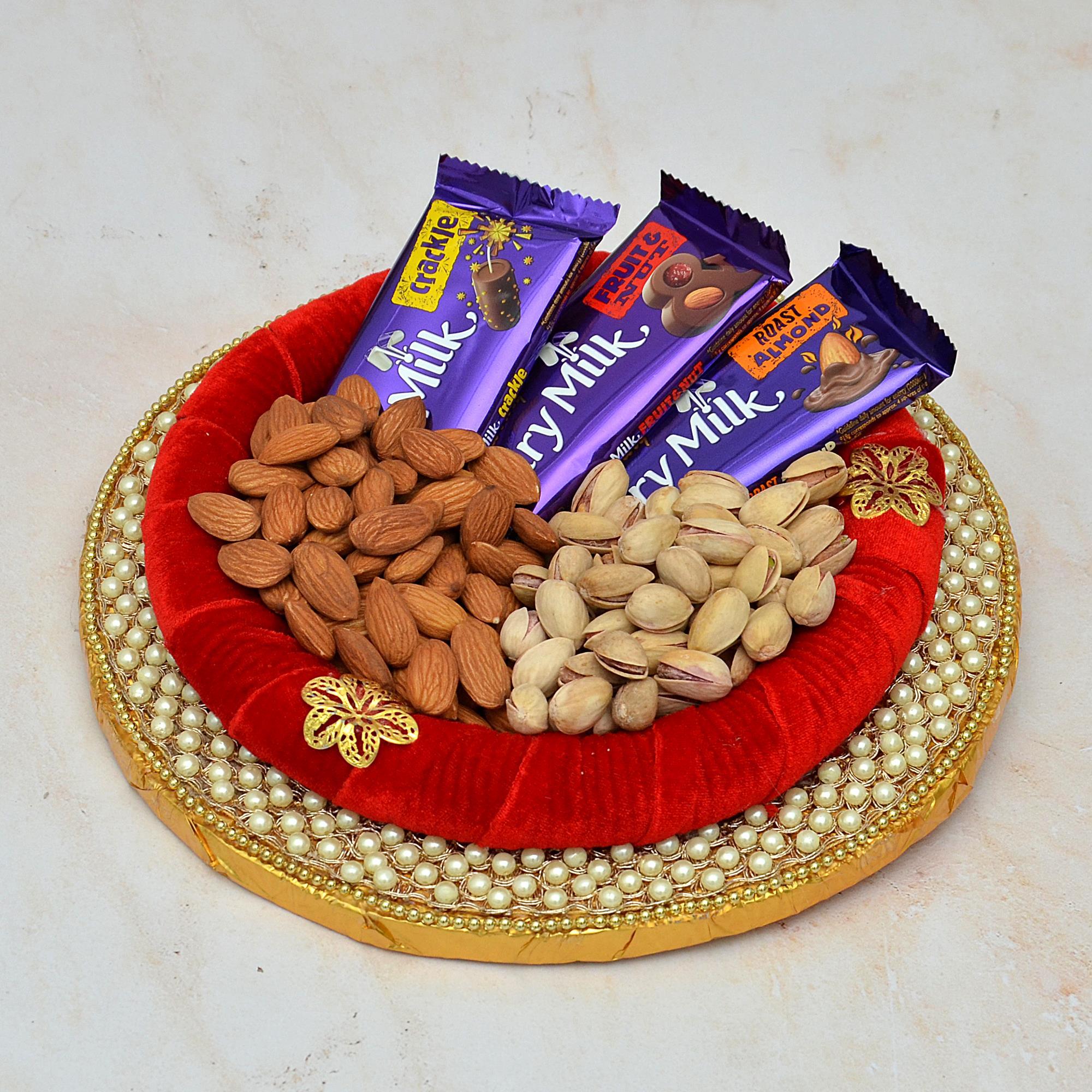 200gm Dry Fruits & Dairy Milk Exclusive Thalis