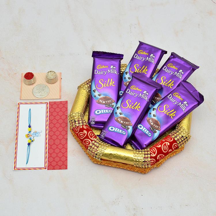 Silk Oreo, a Thali & Kids Rakhi