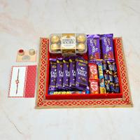 Festive Special Rakhi Chocolate Thali