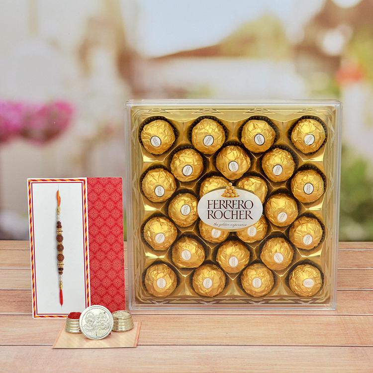 Fererro Rocher 24 Pcs with Rakhi