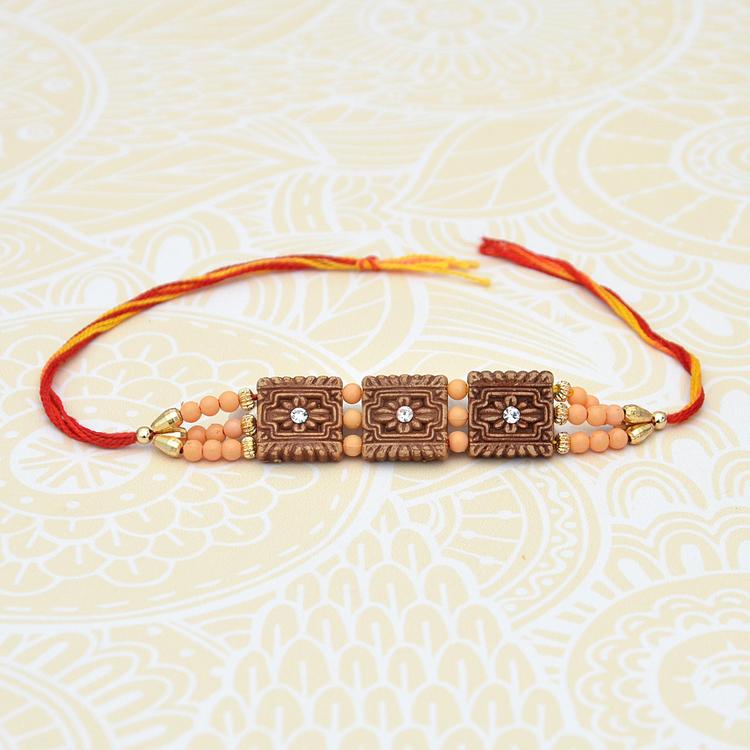 Wooden Designer Rakhi (Express)