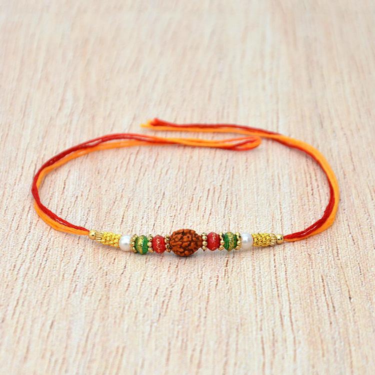 Single Rudraksh Mouli Rakhi (Express)