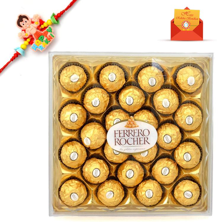 Rakhi Express - Box of Ferrero Rocher with Rakhi