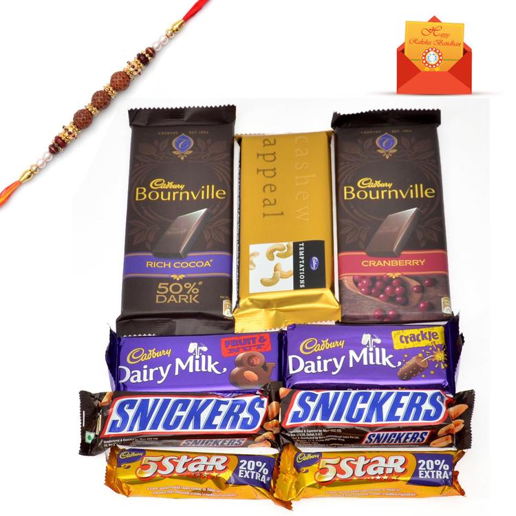 Appetizing Pack Of Chocolates, Rakhi