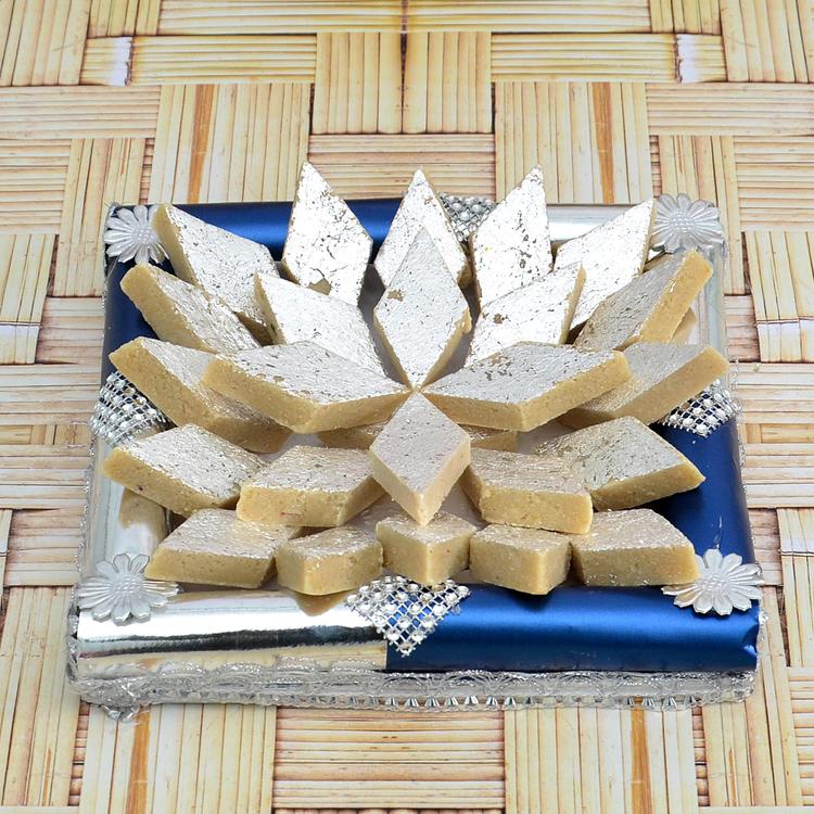 Kaju Barfi in Thali Same Day