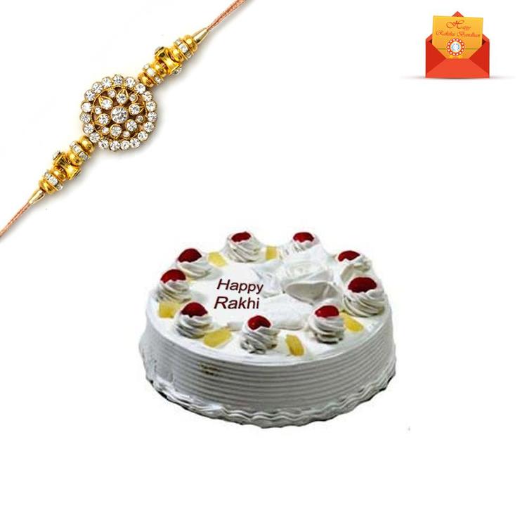 Tasty Combo of Cake & Rakhi
