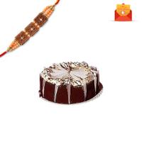 Rakhi Express - Delectable Combo Of Cake With Rakhi