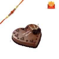 Rakhi Express - Cherishable Combo Of Cake with Rakhi