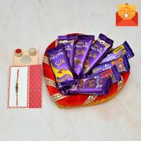 Basic Rakhi Chocolate Thali Express Delivery