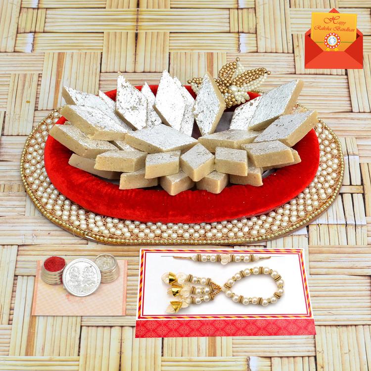 Bhaiya Bhabi Rakhi Express Sweets Thali