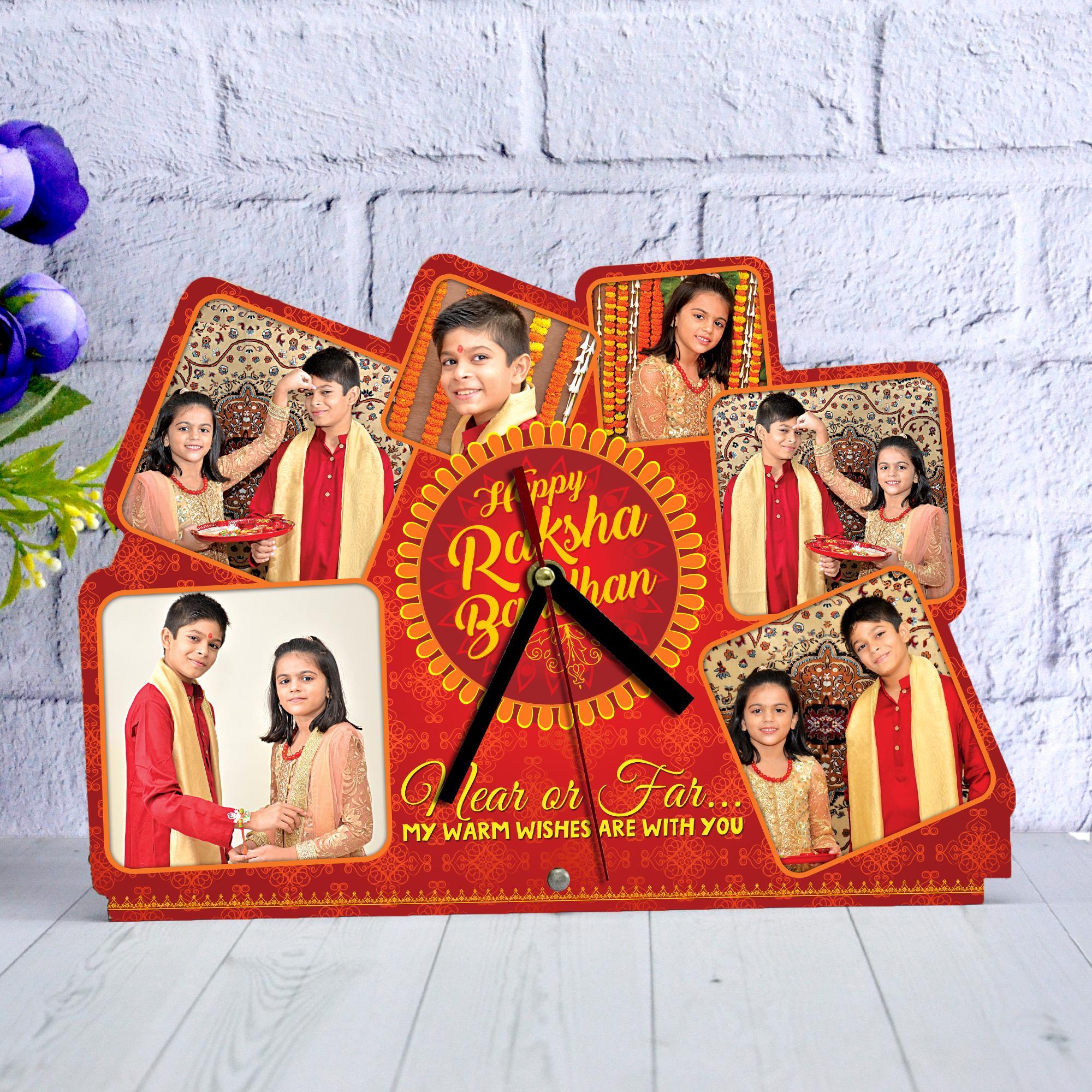 Personalized Photo Frame with Clock