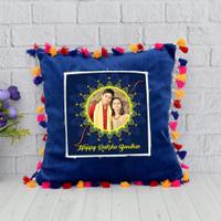 Deep Blue Personalized Pillow