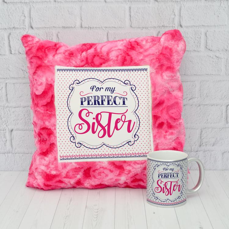 Perfect Sister Pillow & Mug Hamper