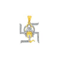 Swastik Ganesh Diamond Pendant