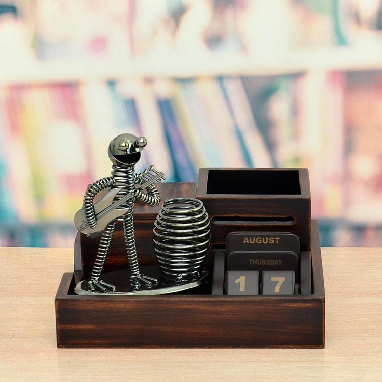 Desk Calendar with Pen Stand Holder