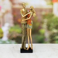 Attractive Golden Couple Showpiece