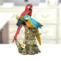 Paired Macaw Showpiece