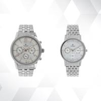 Silver Dial & Titan 2557SM01 Analog Watch