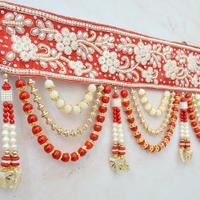 Red & White Bandhanwar for Diwali