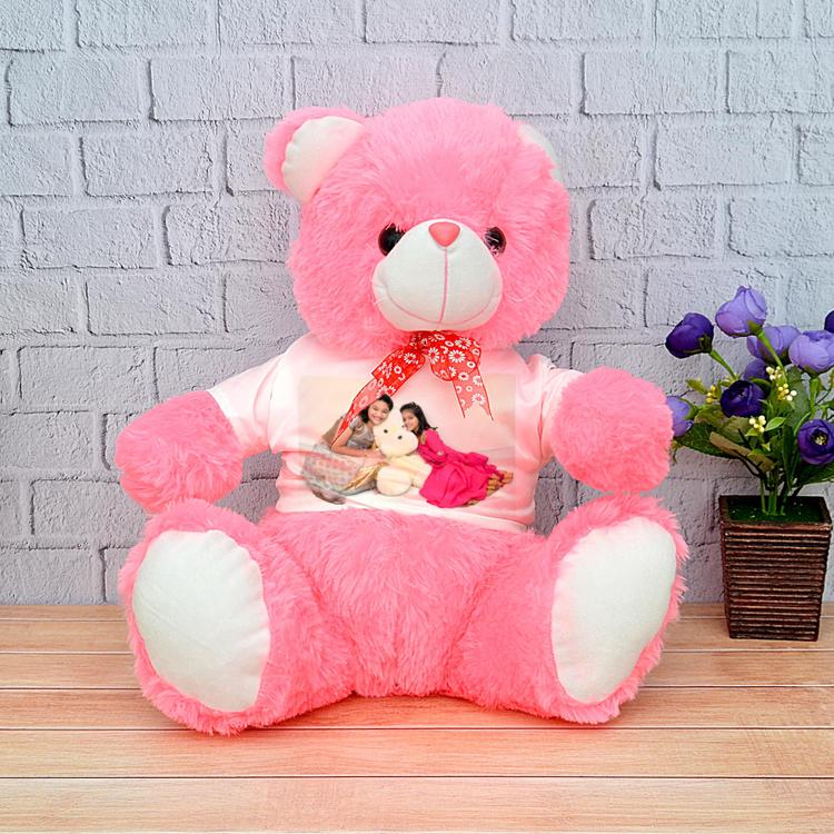 Personalized Pink Teddy Bear