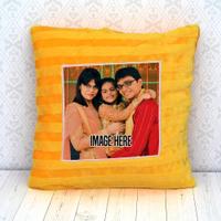 Personalized yellow Square Pillow