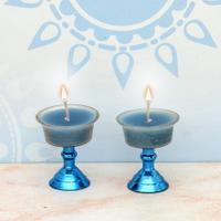 Blue Stand Candle
