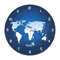 Hoopoe Decor World Map Clock