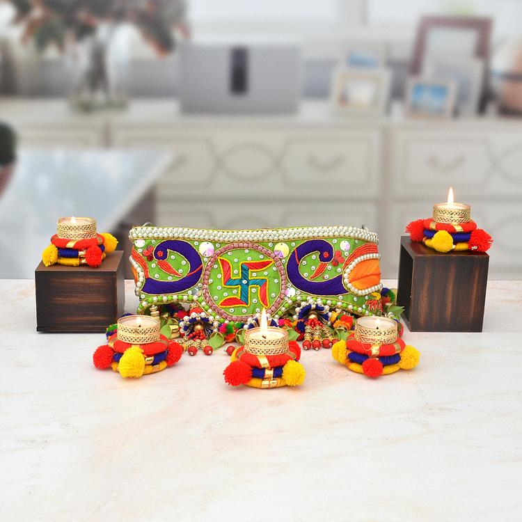 Peacock Bandhanwar & Diya